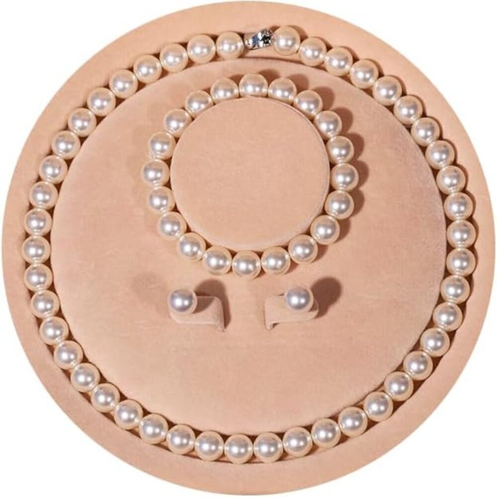 Natural Freshwater Pearl Necklace Set for Women Including Bracelet and Earrings